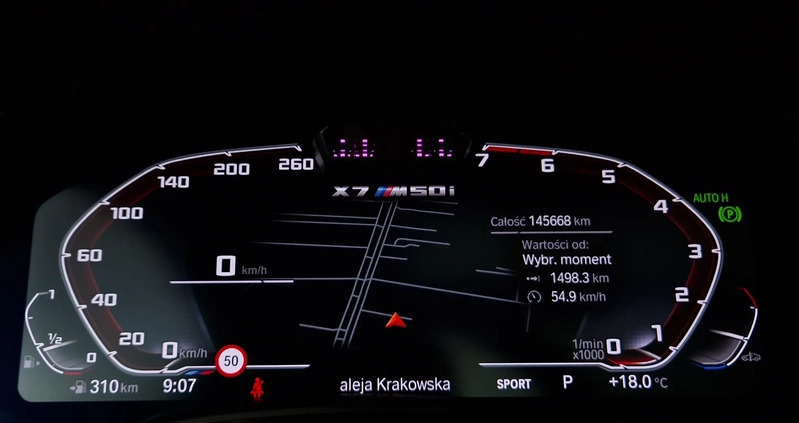 BMW X7 cena 334900 przebieg: 145667, rok produkcji 2020 z Chocz małe 466